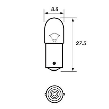24v 2.8w Autolamp Bulb (867)
