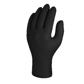 X-Large 5.5g  Black Nitrile Powder Free Gloves