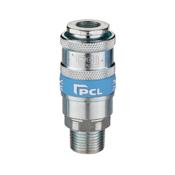 PCL ' AIRLFOW' COUPLINGS MALE BODY 1/4" BSP TAPER QTY 1 