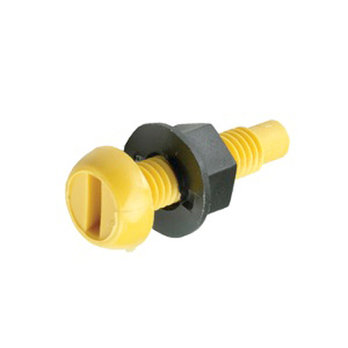 25mm Yellow Nylon No Plate Screws and Nuts