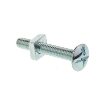 M6 x 20 Roofing Bolts & Nuts BZP