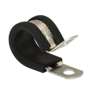 6mm Metal Rubber Lined P Clips