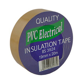 19mm x 20m PVC Insulation Tape Brown