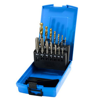 3-12mm HSS TIN Drill and ISO529 Short Mach.Tap Set