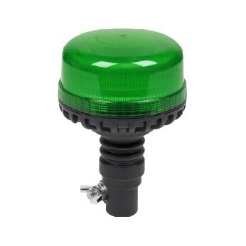 12V/24V SMD Green LED Warning Beacon with Flexible Spigot Ba