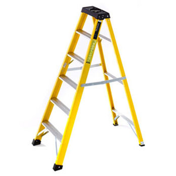 8 Tread Fibreglass Swingback Step Ladder