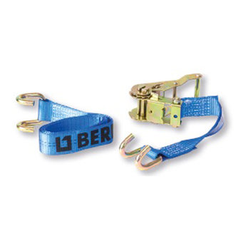 6m 2000kg 35mm Ratchet Lashing Belt with Claw Hook 2pc
