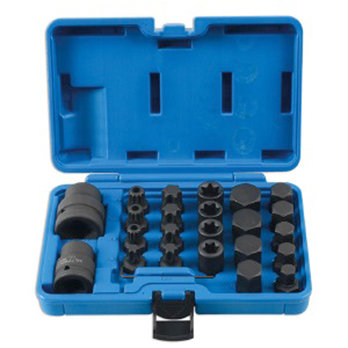 Socket and Bit Set 3/4Dr and 1Dr 24pc