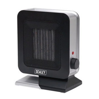 Ceramic Fan Heater 1500W/230V 2 Heat Settings with Thermosta