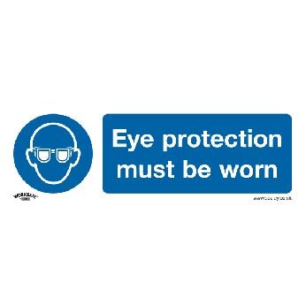 Mandatory Safety Sign - Eye Protection Must Be Worn - Rigid
